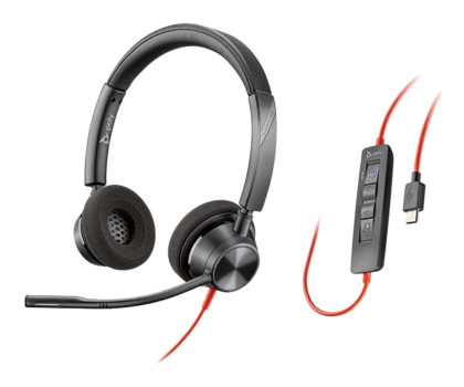 Słuchawki biurowe, callcenter Poly Blackwire 3320 MS USB-C